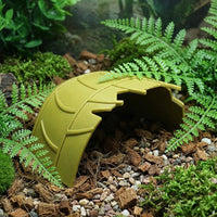 Tree Trunk Reptile Hide, Reptile Aquarium Hide, Reptile Hide for Tortoise and Reptile, Sturdy Self-standing Terrarium Hideaway 58g