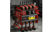 Powder-Coated Power Strip Tool Rack Perforated Panels Wall-Mounted Tool Rack Metal Frame Heavy Duty