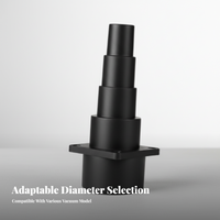 Vacuum Hose Reducer Adapter Multi-Size Compatibility Appliance Part 5 Step Design Universal Fit for Adults, Home, Garage, Office