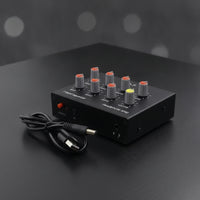 Stereo Preamplifier with Equalizer Desktop Headphone Amplifier Volume Control