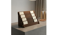 Wooden Card Display Stand Sturdy Wood Wooden Ladder Display Shelf Multi-Tier Collectible Riser Lightweight for Collectors