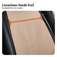 Perforated Car Seat Pad Year-Round Use Automotive Interior Accessory Comfortable Design Breathable for Common Commute