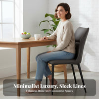 Modern Minimalist Design Armless Upholstered Side Chair Light Luxury Design Armless Upholstered Chair Versatile Use Indoor Seating Comfortable for Restaurant Owners, Interior Designers, Dining Room, Kitchen, Bedroom, Office