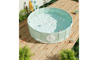 Quick-Setup Foldable Pool Portable Non-Inflatable Pool Collapsible Sturdy for Children, Toddlers, Backyard, Garden, Patio