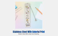 Stainless Steel Printed Bookmark, Metal Keychain, Graduation Season, Teacher Appreciation Gift, Personalized Design