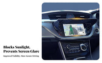 Car Navigation Screen Visor Reflection Deflector Car Navigation Visor Universal Fit for Professional Drivers, Sunny Conditions, Road Trips