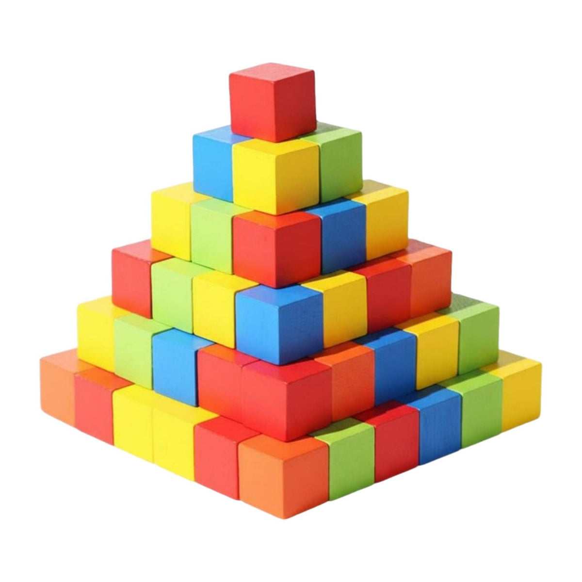 Spatial Awareness Development Geometric Learning Blocks Logical Thinking Skills Wooden Cube Blocks Unrestricted-Ended Play for Homeschool