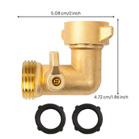 Adjustable Water Regulation Regulator 90 Degree Garden Hose Elbow L-Shaped Brass Hose Elbow Connector