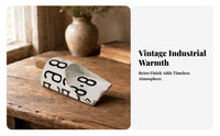 Distressed White Wall-Hanging Shovel Weathered Decorative Shovel Rust-Style Detailing Vintage Tin Sign Wooden Handle