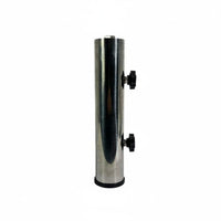 Rust-Resistant Stainless Steel Umbrella Sleeve Long-Lasting Umbrella Base Tube Heavy-Duty Sunshade Base Insert Polished Surface for Patio, Garden, Balcony