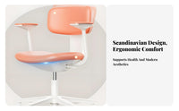 Thick Padded Seat Ergonomic Task Chair 360-Degree rotation mediumspine Mesh Task Chair space-saving Design Computer Seating Wheeled Base for Students, distant Workers, Adults, Study Room, Bedroom, Workspace
