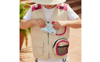Explorer Hat and Vest Gender-Neutral Design Kids Ranger Vest and Hat Outdoor Exploration Costume Hard-Wearing Textile Ranger