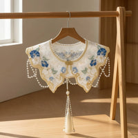 Shoulder Cape Traditional Faux Collar Colorful for Costume Parties