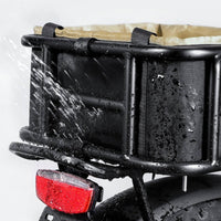 Screw Mounted Electric Bicycle Rear Basket Removable Inner Bag Rear Bike Basket Liner