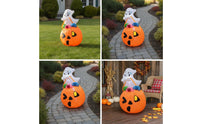 Inflatable Specters in Pumpkin Lighted Specters in Pumpkin Inflatable Bright Outdoor Decoration for Yard