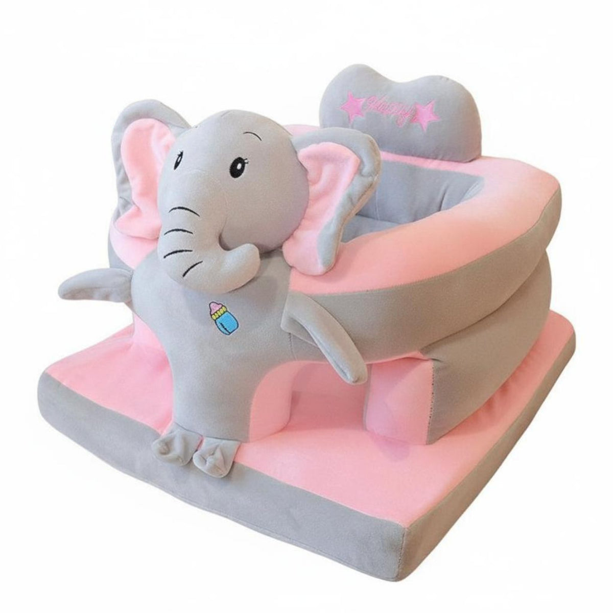 Learn-to-Sit Support Plush creature Floor Seat Anti-Tip Design Plush Sitting Trainer Upright Seating Position Infant Accessory Non-Slip Bottom for Babies 3 months+, Toddlers, Expecting Mothers, Playroom, Nursery, Living Room, Home