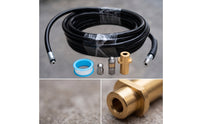 Sewer Drain Cleaning Hose with Nozzles Flexible Rotating Nozzle Wear-Resistant for Plumbers