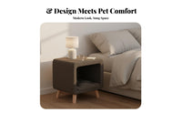 Multi-Functional TV-Shaped Feline Condo Sturdy Legs Feline House End Table Easy to Clean Household Furniture Spacious Interior for Small Space Dwellers, Bedroom, Indoors, Indoor, Living Room