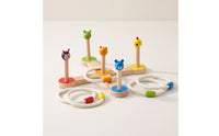 Wooden Rings Toss Game Colorful Creature Hoop Toss Cartoon for Preschoolers, Young Children, Playroom, Classroom, Backyard