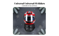 Winter Full-Coverage Helmet Warm Helmet with Neck Warmer Windproof Shielded Headwear for Motorcyclists, Adults, Cold Weather, Motorcycling, Commuting