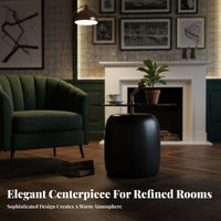 Light Luxury Round Three-Legged Table Italian Inspired Coffee Table with Storage Shelves stylish look Home Furnishing Minimalist Design for Apartment Dwellers, Homeowners, Interior Designers, Living Room, Small areas, Lounge Area, Office