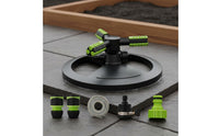 Wide Coverage 360 Degree Rotating Sprinkler Easy Setup 360 Degree Lawn Sprinkler Long-Lasting ABS Plastic