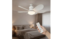 E27 Screw-in Ceiling Fan Light Modern Socket Fan Light Detachable Blades Fixture Compact for Bedroom, Living Room