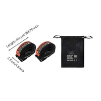 2 Pieces Adjustable Tie-down Straps with Metal Hardware Long-Lasting Tie-down Strap with Carry Bag Strong Lashing Strap with Carry Bag Packable for Campers, Outdoor Setup