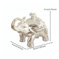Elephant Shaped Condiment Jar Elegant Design Decorative Silver Seasoning Jar European Elephant Sugar Bowl Accompanied by a Spoon for Kitchen