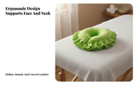 Removable and Washable U-Shaped Face Pillow Cervical Support Beauty Bed Face Pad Easy to Clean for Beauticians, Office Workers