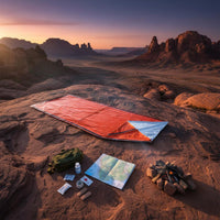 Heat Retention Thermal Rescue Bag Tear Resistant Emergency Bivy Bag Reusable Emergency Bivy Sack Lightweight for Camping, Hiking