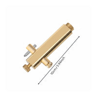 Compact Size Purfling Cutter Spare Blade Instrument Making Tool Knurled Grip Channel Cleaning Tool Brass-Colored for Luthiers