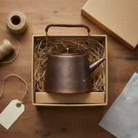 Thickened Handmade Copper Teapot Retro Design Large Copper Tea Kettle for Water Boiling, Outdoor, Ceramic Cooktop