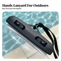Waterproof Phone Bag Floats on Water Buoyant Waterproof Phone Bag High Clearness Window Cellphone Dry Bag with Lanyard for Swimming, Beach, Boating