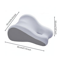 Pressure Relief Hip Elevation Pillow Soft and Breathable Ergonomic Body Inclined High-Rebound Core Prone Reading Lounger Removable Washable Cover for Bedroom
