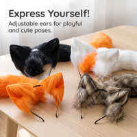 Halloween Animal Ear and Tail Cosplay Set for Cat Girl Costumes