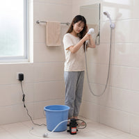 Bucket Shower Electric System Self-Priming Shower Handheld for Campers, Students, Camping, Dorm Rooms, Outdoor Washing