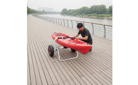 Kayak Cart Wheeled Kayak Trolley Padded Canoes Trolley for Surfers