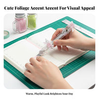 Fortunate Clover Theme Embellished Box Cutter Cute Design Mini Retractable Cutter Social Media Look Craft Cutter Handmade Decoration for Journaling Enthusiasts, Detachableice Workers, Scrapbooking, School Projects, Unpacking, Unboxing Packages