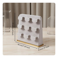 Microfiber Jewelry Display Light Elegant Design Post Earring Organizer Minimalist Design Post Earring Holder for Live Broadcasting, Showrooms