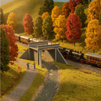 HO-Scale Railway Culvert 1:87 Model Underpass Molded Scenery Model Kit Miniature for Modelers, Hobbyists, Dioramas