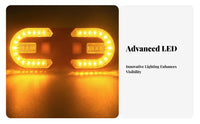 Bike Turn Indicators 5 Lighting Modes Remote Control Bike Rear Light Detachable Design Split Two-Wheeler Turn Notification for Trail Riding
