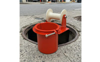 Cable Pulling Pulley Resistant Pulley with Clamp Base Low Current Capacity Cable Roller for Electricians, Conduit Entry