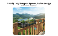 Adjustable Railing Planter Rack tooltooltooltool-less Installation Hanging Railing Basket