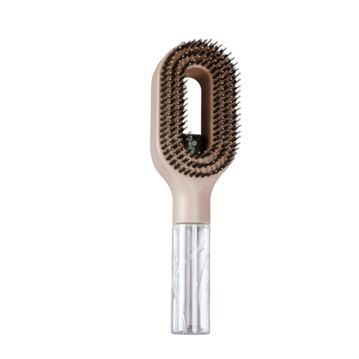 Dense Bristles Spray Hair Comb Transparent Handle Detachable Bottle Comb Handheld Misting Hair Brush Retail Box Packaging
