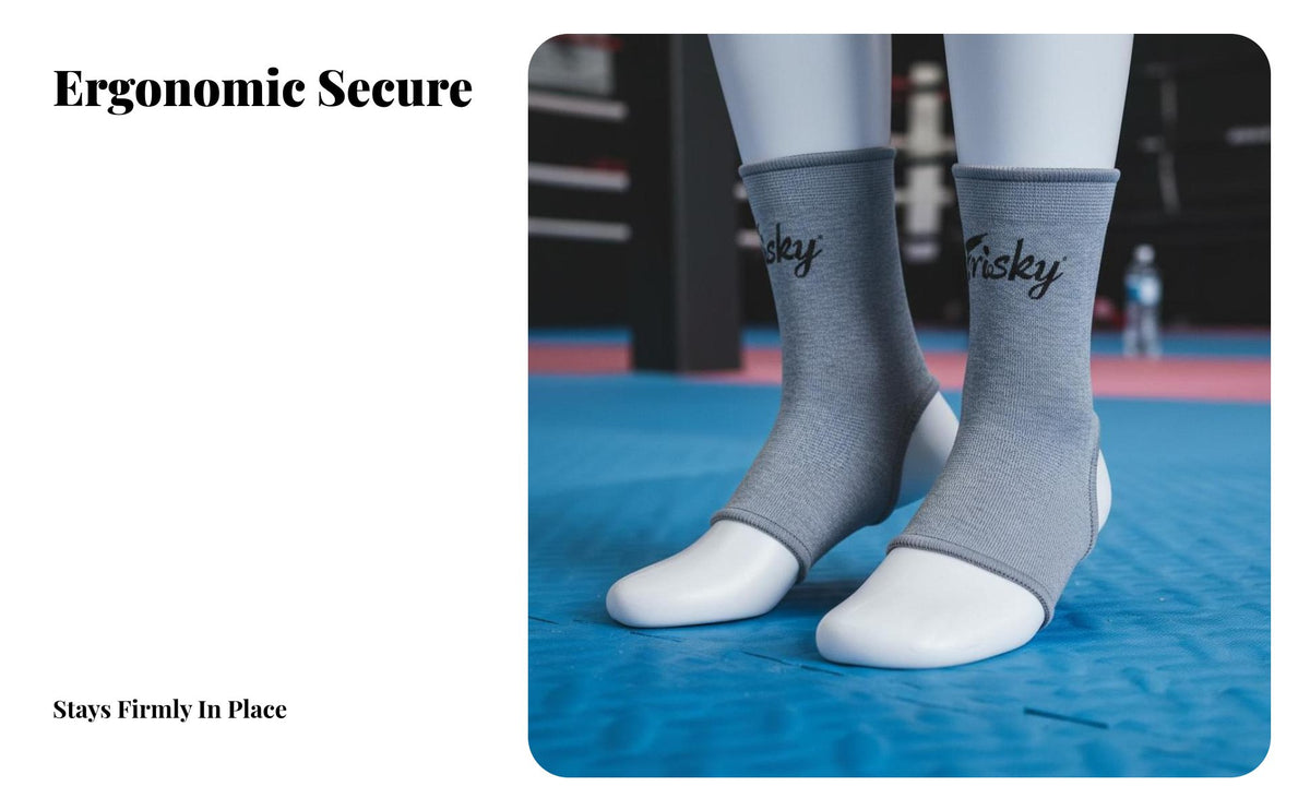 Ventilated Heel Design Muay Thai Ankle Guard Abrasion Protection Sanda Instep Guard Breathable Material Kickboxing Ankle Support Lightweight for Kickboxers, Combat Artists, Competition, Sparring, Training, Workout