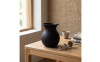 Wooden Flower Vase Handcrafted Wooden Centerpiece Vase Rustic-Simple Vessel for Home Stylists, Simplicity Lovers, Dining Table, Shelf, Entryway