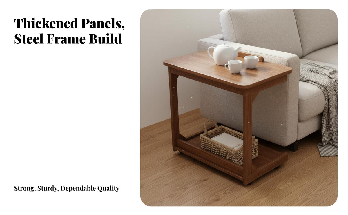 With Wheels Mobile Tea Brewing Mobile Tea Station Multi-Functional 3-Tier Rolling Shelf Space Saving Design Side Table Easy Assembly for Homeowners, Office Workers, Party Hosts, Living Room, Home, Reception Area, Kitchen