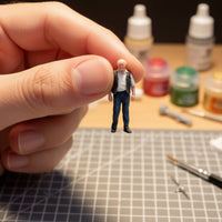Miniature Man Miniature People Vivid Diorama Figure for Collectors, Dioramas