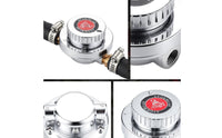 Petrol Pressure Regulator with Gauge Performance Blocked-Port Petrol Regulator Analog for Car Enthusiasts